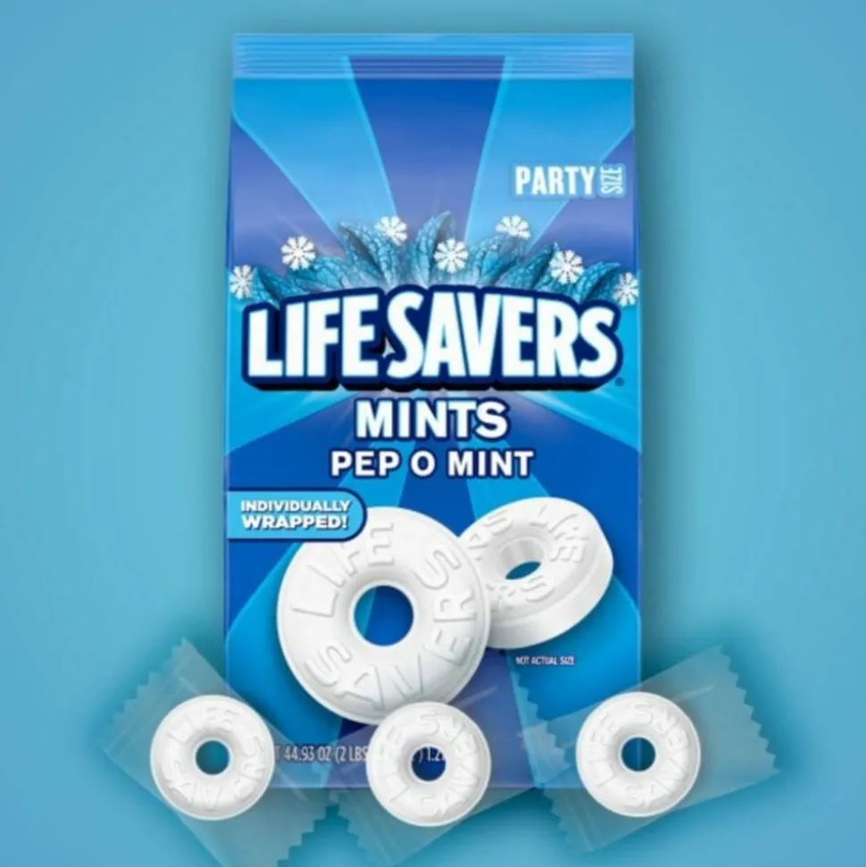 Mars Lifesavers Pep-O-Mint Breath Mints Hard Candy, 44.93 Oz