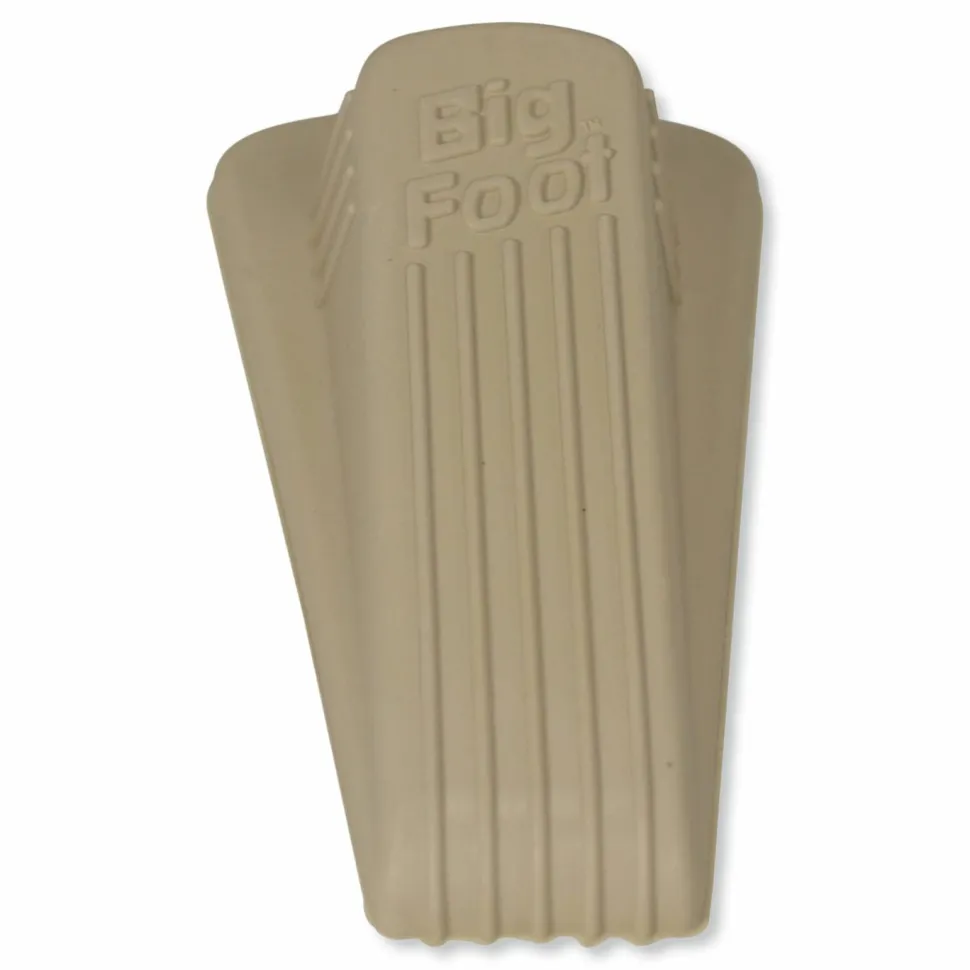 Master Caster Big Foot Doorstop, 1 1/4"H x 2"W x 4 3/4"D, Beige