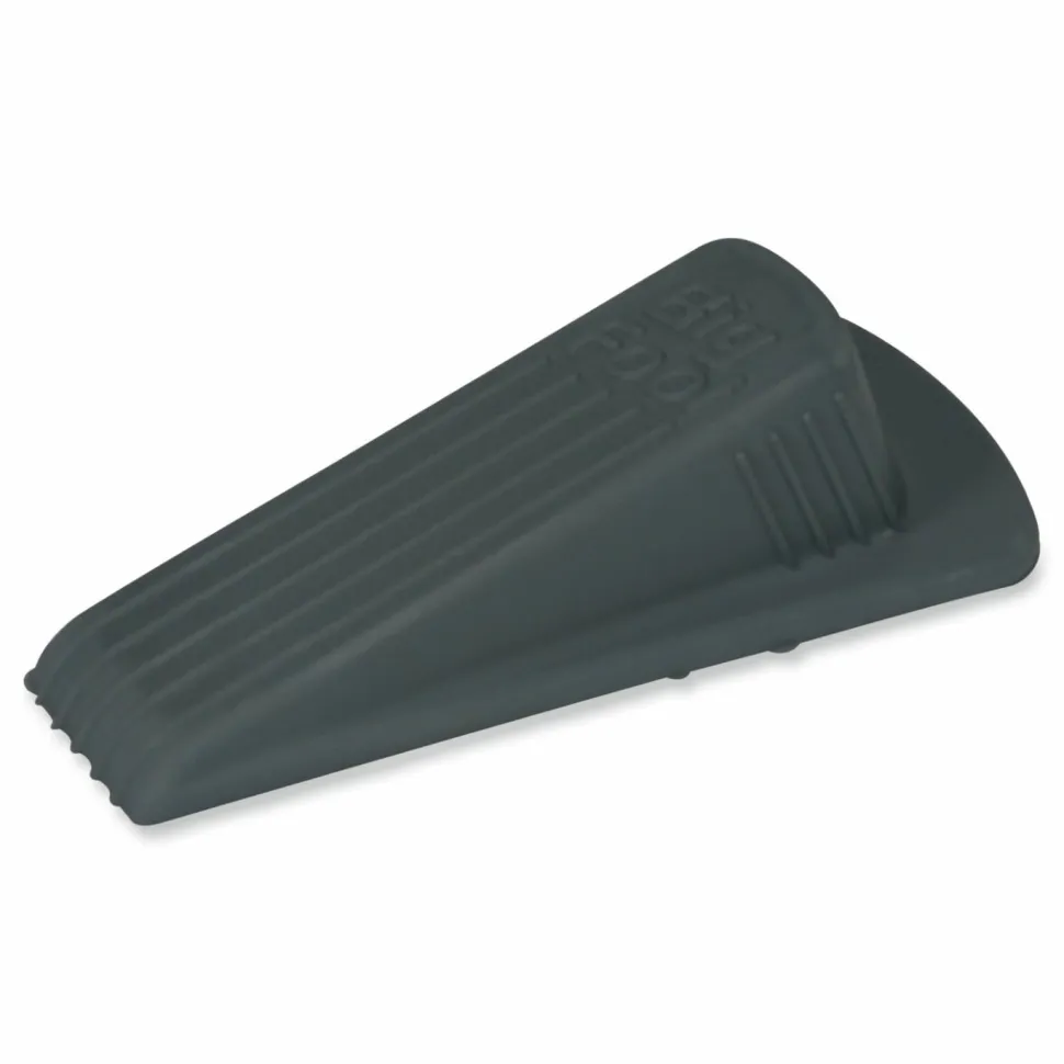 Master Caster Big Foot Doorstop, 1 1/4"H x 2"W x 4 3/4"D, Gray