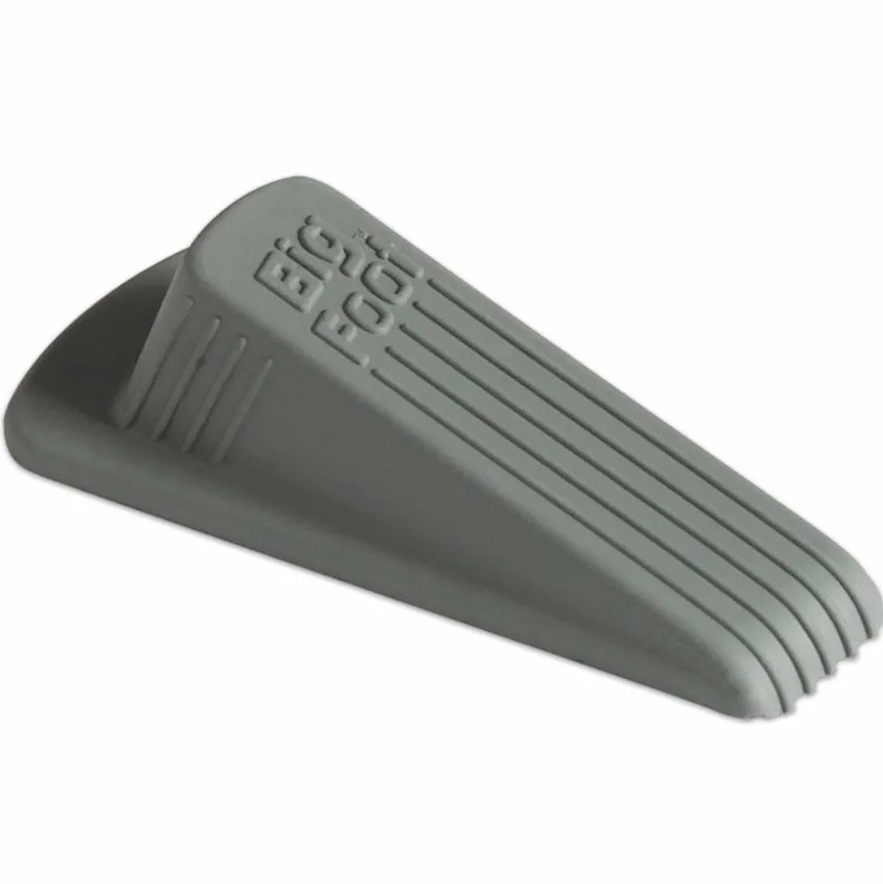 Master Caster Big Foot Doorstop, 1 1/4"H x 2"W x 4 3/4"D, Gray