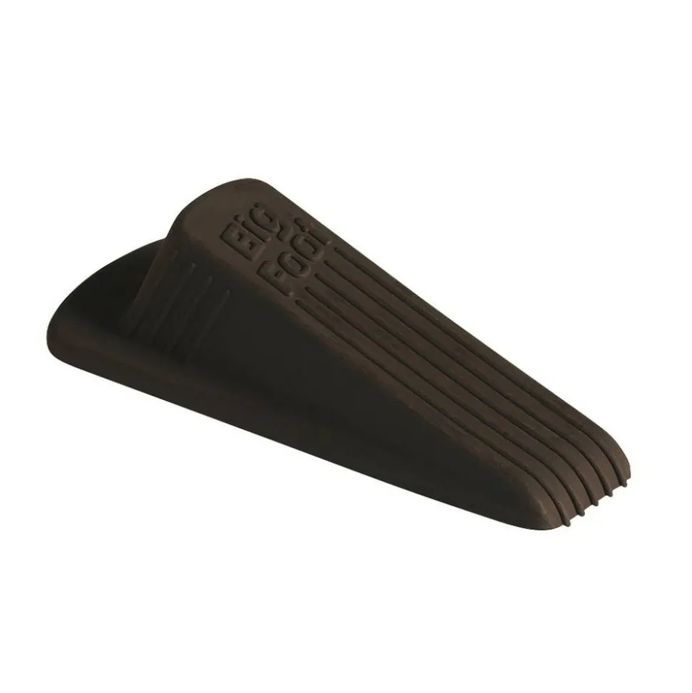 Master Caster Big Foot Doorstop, 1 1/4"H x 2"W x 4 3/4"D, Brown