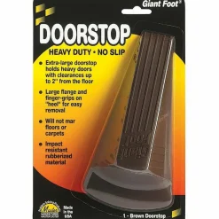 Master Caster Giant Foot Door Stop, Brown