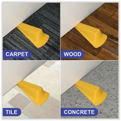 Master Caster Giant Foot Door Stop, Yellow