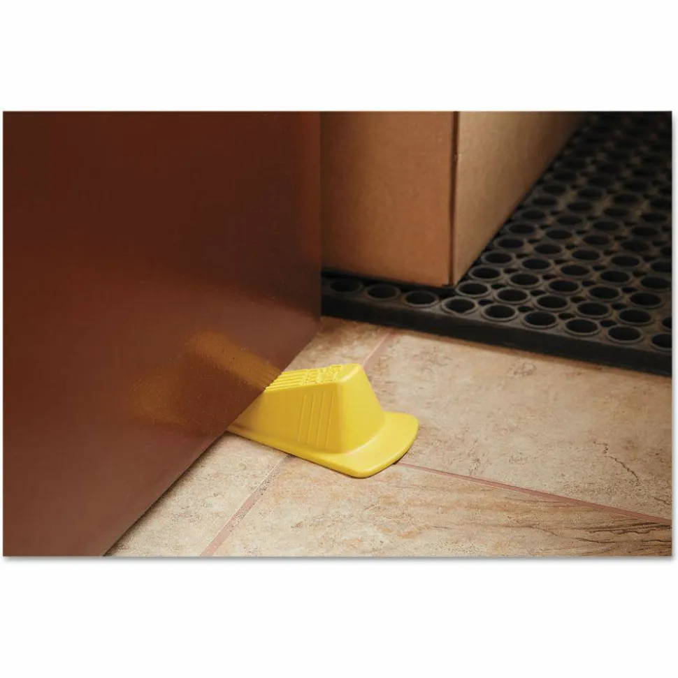 Master Caster Giant Foot Door Stop, Yellow