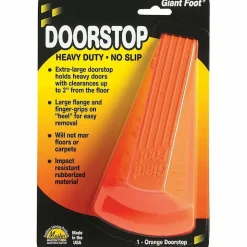 Master Caster Giant Foot Door Stop, Orange