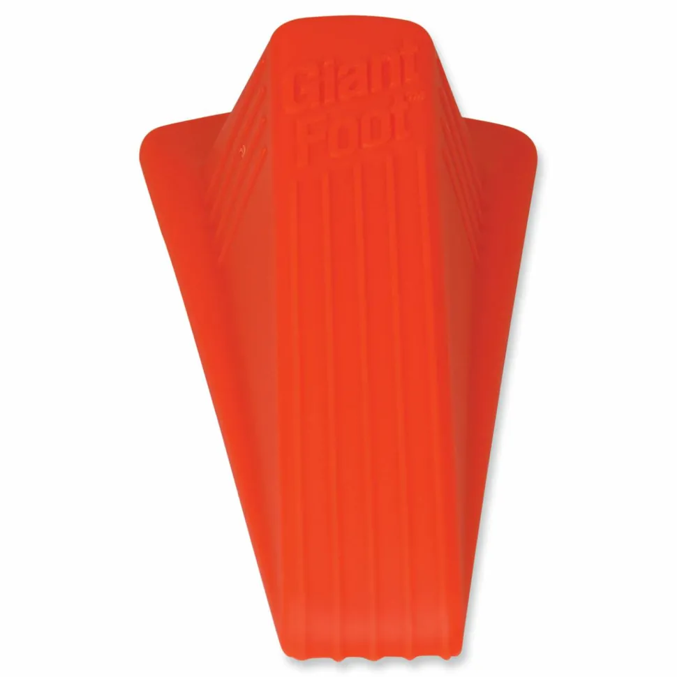 Master Caster Giant Foot Door Stop, Orange