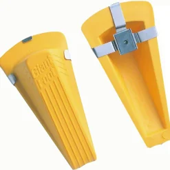 Master Caster Magnetic Giant Foot Doorstop, Yellow