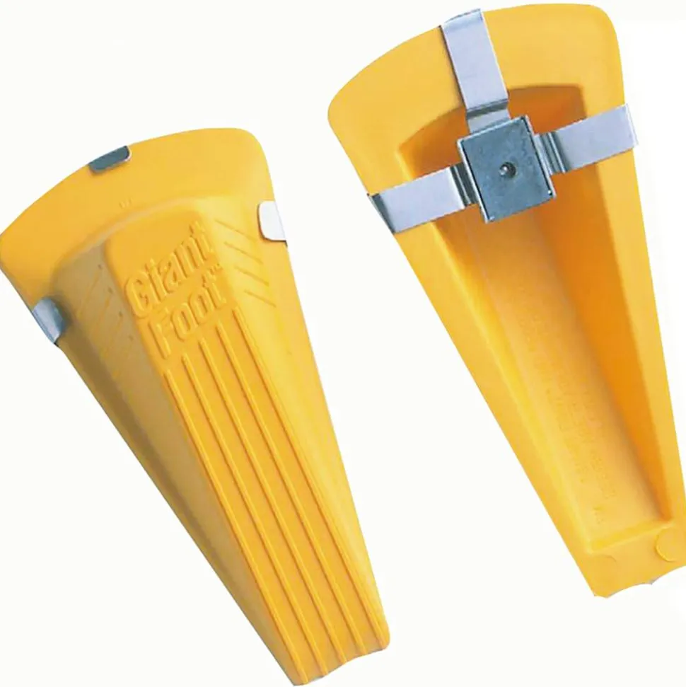 Master Caster Magnetic Giant Foot Doorstop, Yellow