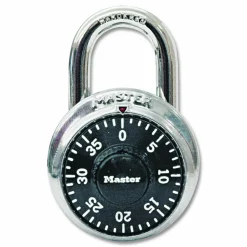 Master Lock Combination Padlock, Black, Pack Of 2