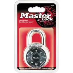 Master Lock Combination Padlock, Black, Pack Of 2