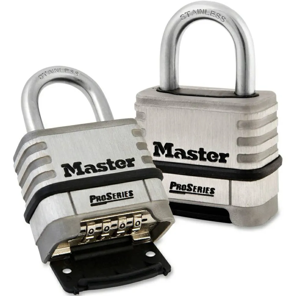 Master Lock ProSeries Stainless Steel Combination Lock, 5/16", Stainless Steel