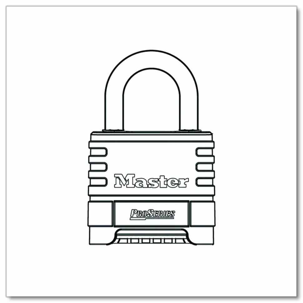 Master Lock ProSeries Stainless Steel Combination Lock, 5/16", Stainless Steel