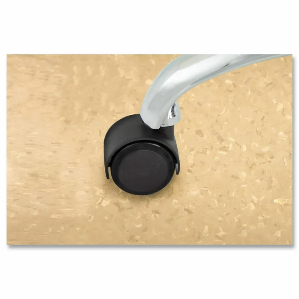 Master Caster Duet Casters, 2" Diameter, B/K Stems, Soft Wheels, Black
