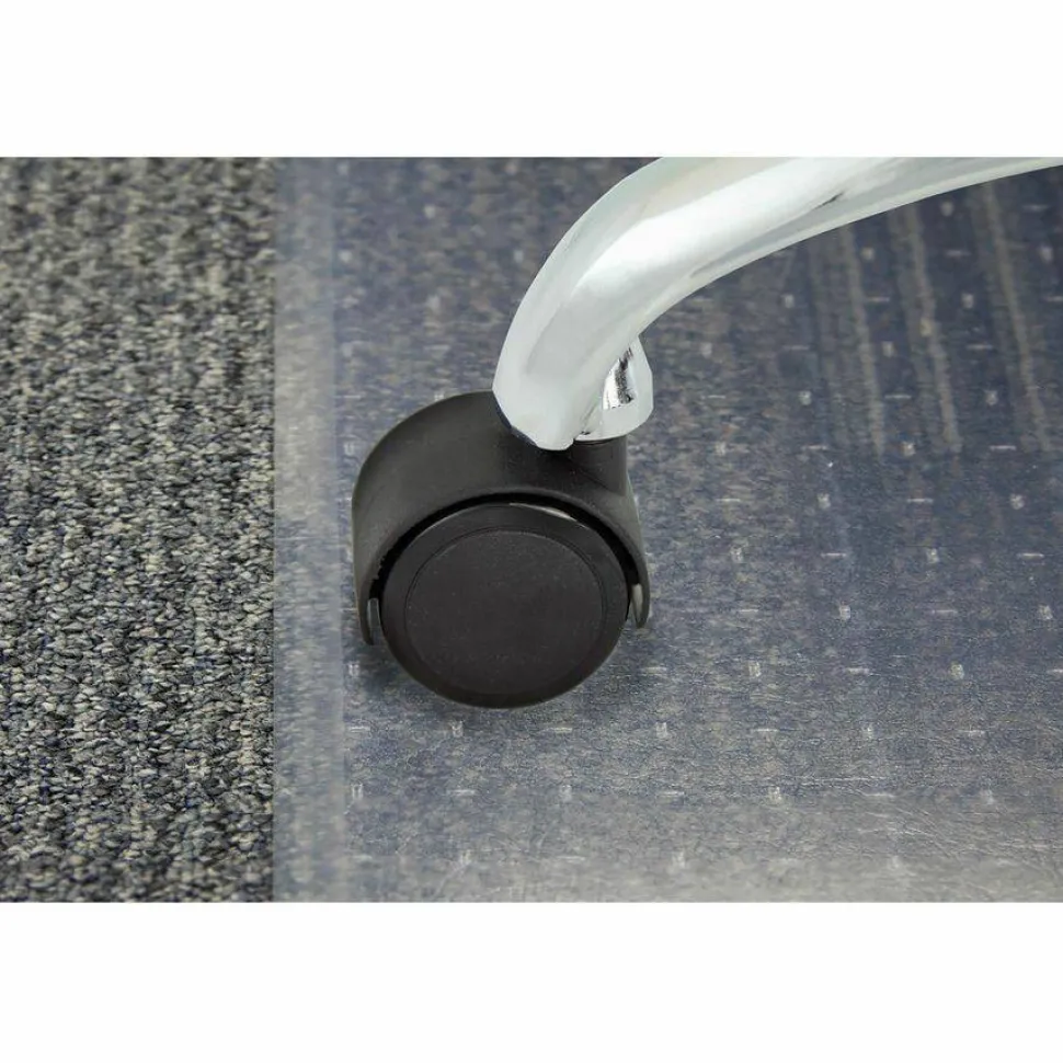 Master Caster Duet Noiseless Chair Mat Casters - 2" Diameter - 110 lb Load Capacity - Polyurethane - Matte Black - 1 Set
