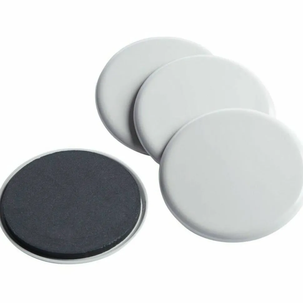 Master Caster Mighty Mighty Movers Reusable Furniture Sliders, 5"H, Beige, Pack Of 4 Sliders