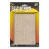 Master Caster Scratch Guard Felt Pads, 1/2" x 5 7/8", Beige, Pack Of 16