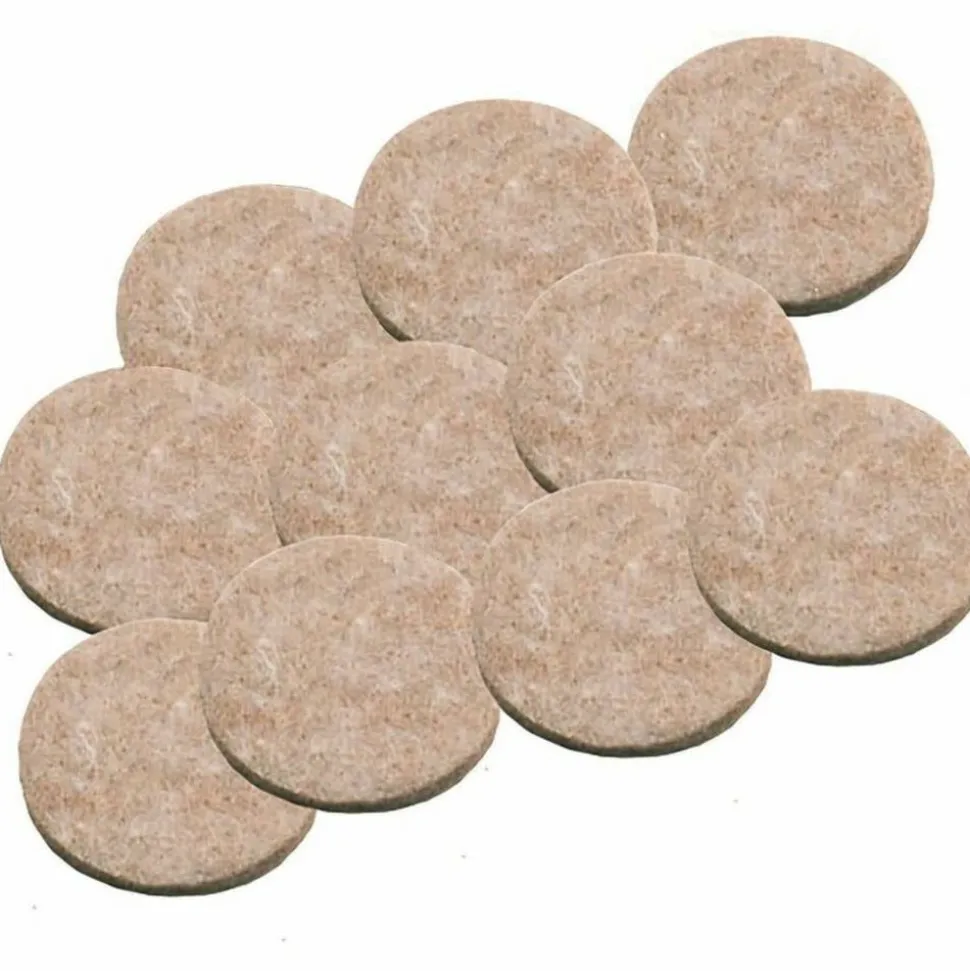 Master Caster Scratch Guard Self-Adhesive Felt Pads, 3/4" Diameter Circles, Pack Of 20