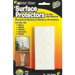 Master Caster Scratch Guard Surface Protectors, 3/4" Diameter Circles, Clear, Pack Of 20