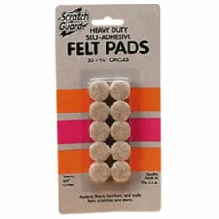 Master Caster Scratch Guard Self-Adhesive Felt Pads, 1