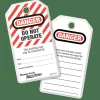 Master Lock 'Do Not Operate' English Lockout ID Tags, Pack Of 12