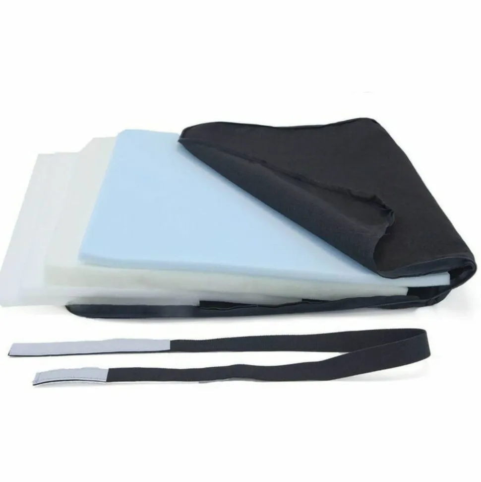 Master Memory-Foam Seat Cushion, 17"H x 17 1/2"W x 2 3/4"D, Black