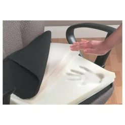Master Memory-Foam Seat Cushion, 17"H x 17 1/2"W x 2 3/4"D, Black