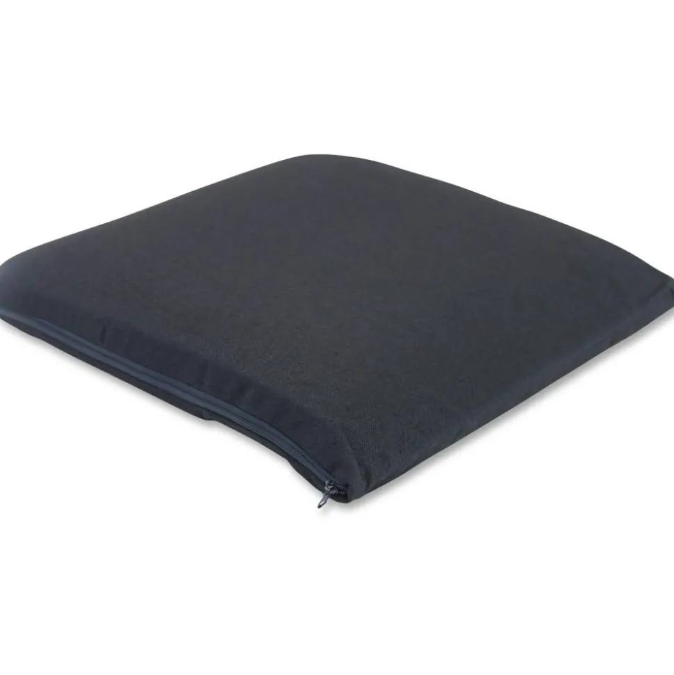 Master Memory-Foam Seat Cushion, 17"H x 17 1/2"W x 2 3/4"D, Black