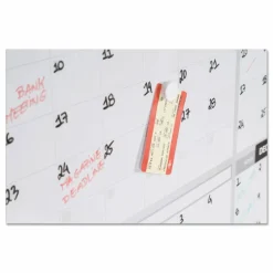 MasterVision Magnetic Dry Erase Calendar Board, 12-Month Planning/Scheduling, 36