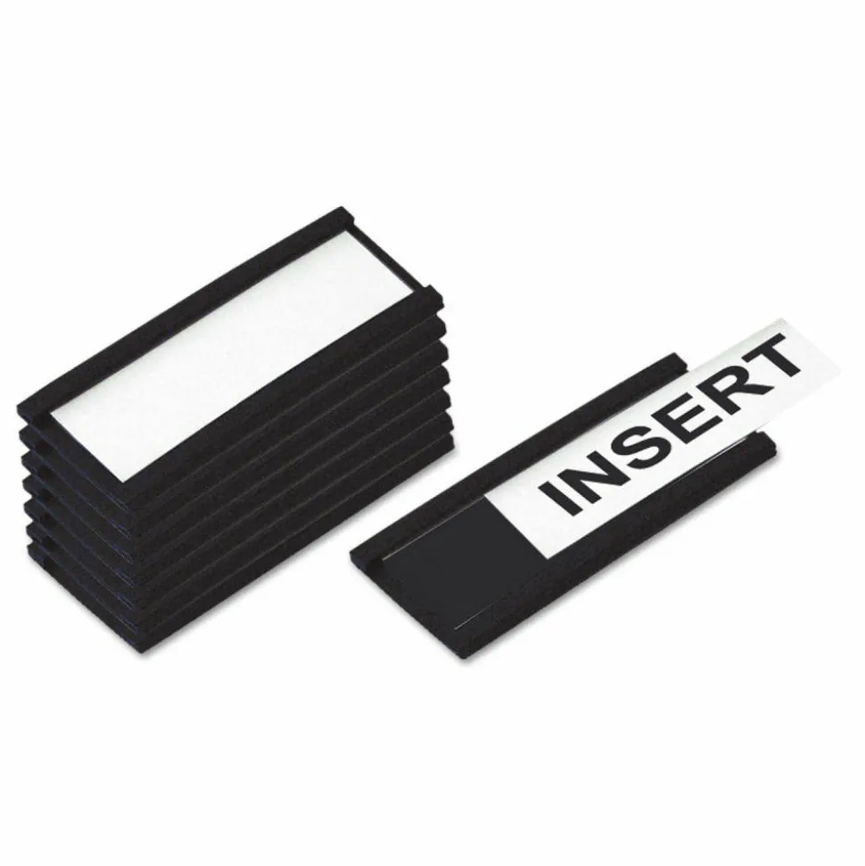 MasterVision Black Magnetic Data Cards