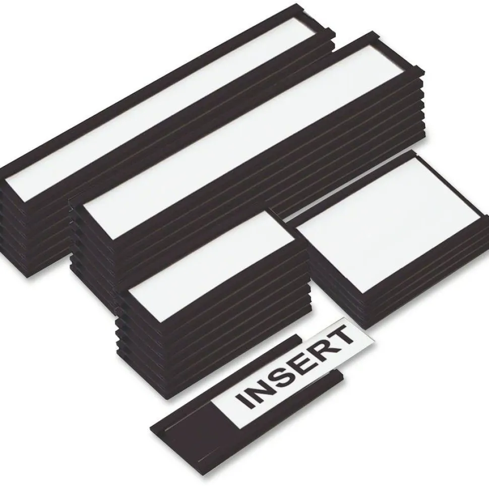 MasterVision Black Magnetic Data Cards