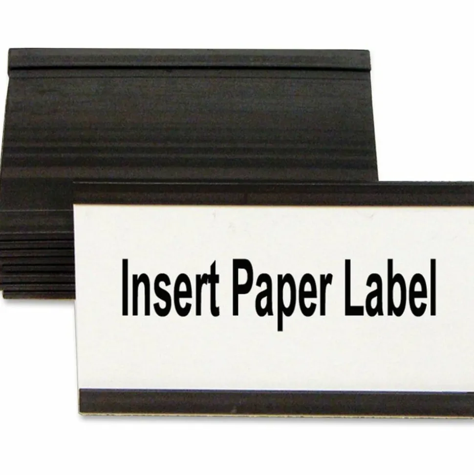 MasterVision Black Magnetic Data Cards