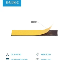 MasterVision Magnetic Adhesive Tape, 84
