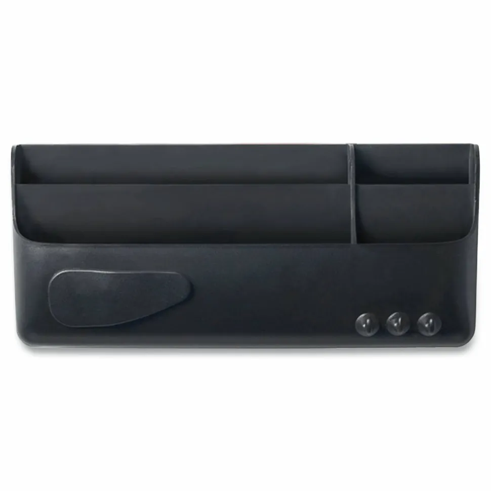 MasterVision Magnetic SmartBox Organizer, 9" x 4" x 4", Black