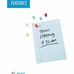 MasterVision Planning Board Magnetic Push Pins