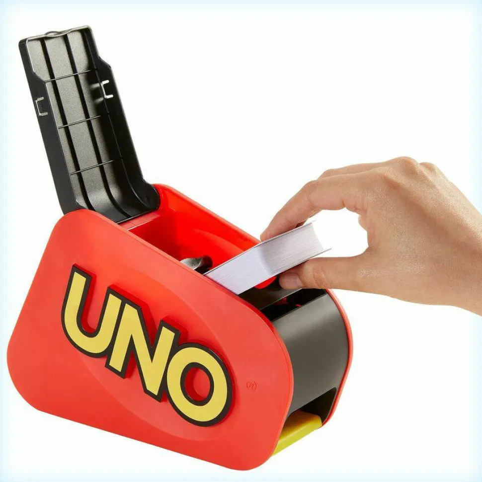 Mattel UNO Attack Card Game , Family Game For Kids And Adults, Card Blaster