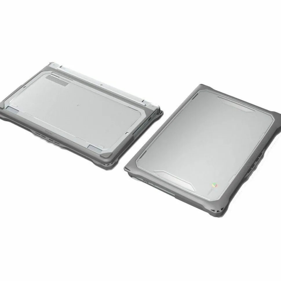 MAXCases Extreme Shell-F2 Slide Chromebook Case for HP Fortis Chromebook G1i, G10 & G11 14" (Gray/Clear)