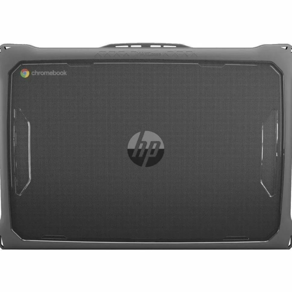 MAXCases Extreme Shell-F2 Slide Chromebook Case for HP Fortis Chromebook G1i, G10 & G11 14" (Gray/Clear)