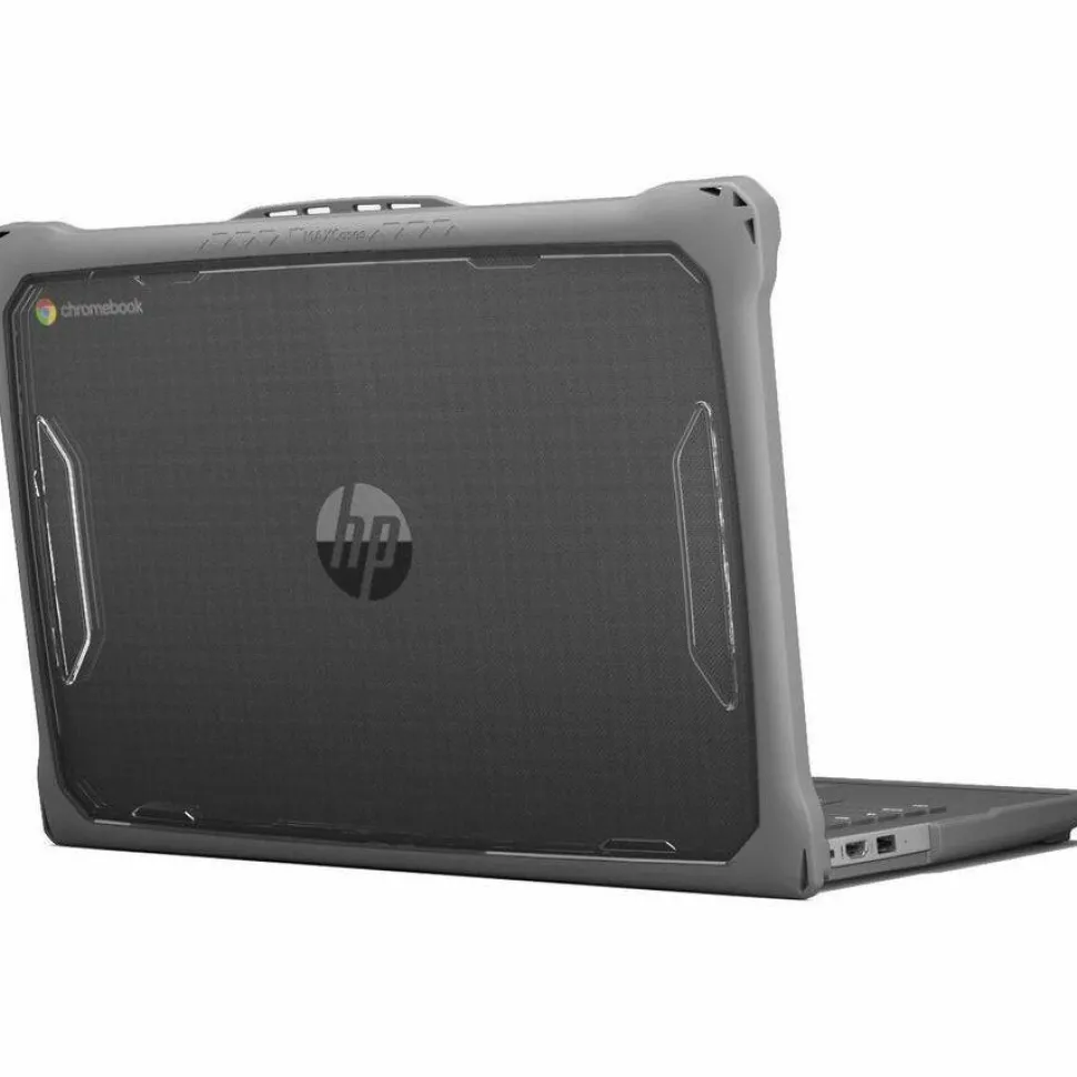 MAXCases Extreme Shell-F2 Slide Chromebook Case for HP Fortis Chromebook G1i, G10 & G11 14" (Gray/Clear)
