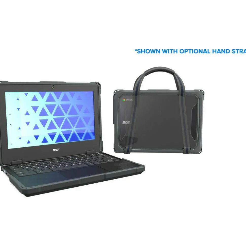 MAXCases Extreme Shell-F Chromebook Case for Acer R756TN (Spin 511) & R753T/R753TN & R722T (Spin 311) Chromebook 11.6" (Gray/Clear) NEW/Updated