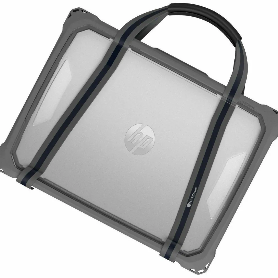 MAXCases Extreme Shell-FL3 Slide Chromebook Case for HP Fortis G1i Chromebook 11.6" Clamshell and G10 /G9/G8 (Intel Processor) (Grey/Slide-On Top, PC Bottom)