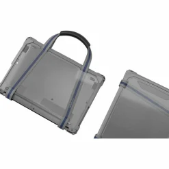 MAXCases Extreme Shell-F3 Slide Chromebook Case for Lenovo 300e/100e and 300w/100w G4 Chromebook 11.6" (ver 82W0/82W1 for 100e) (NOT 83G) (Gray/Clear)