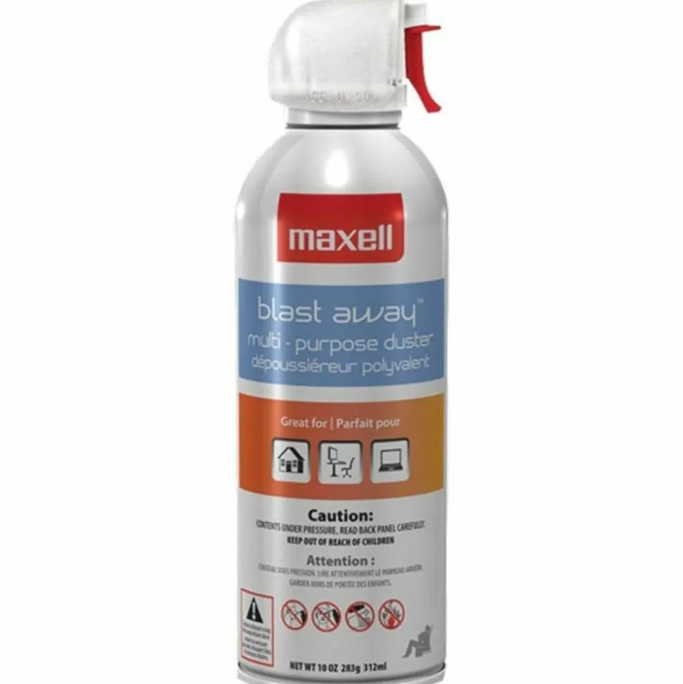 Maxell Blast Away Compressed Gas Duster, 10 Oz