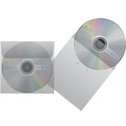 Maxell CD/DVD Keepers, Clear, Pack Of 50