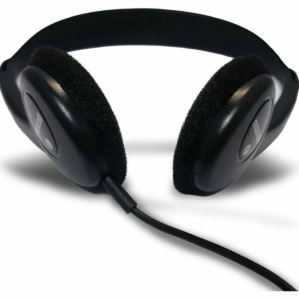 Maxell HP-100 Lightweight Stereo Headphone, Black