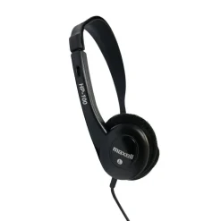 Maxell HP-100 Lightweight Stereo Headphone, Black