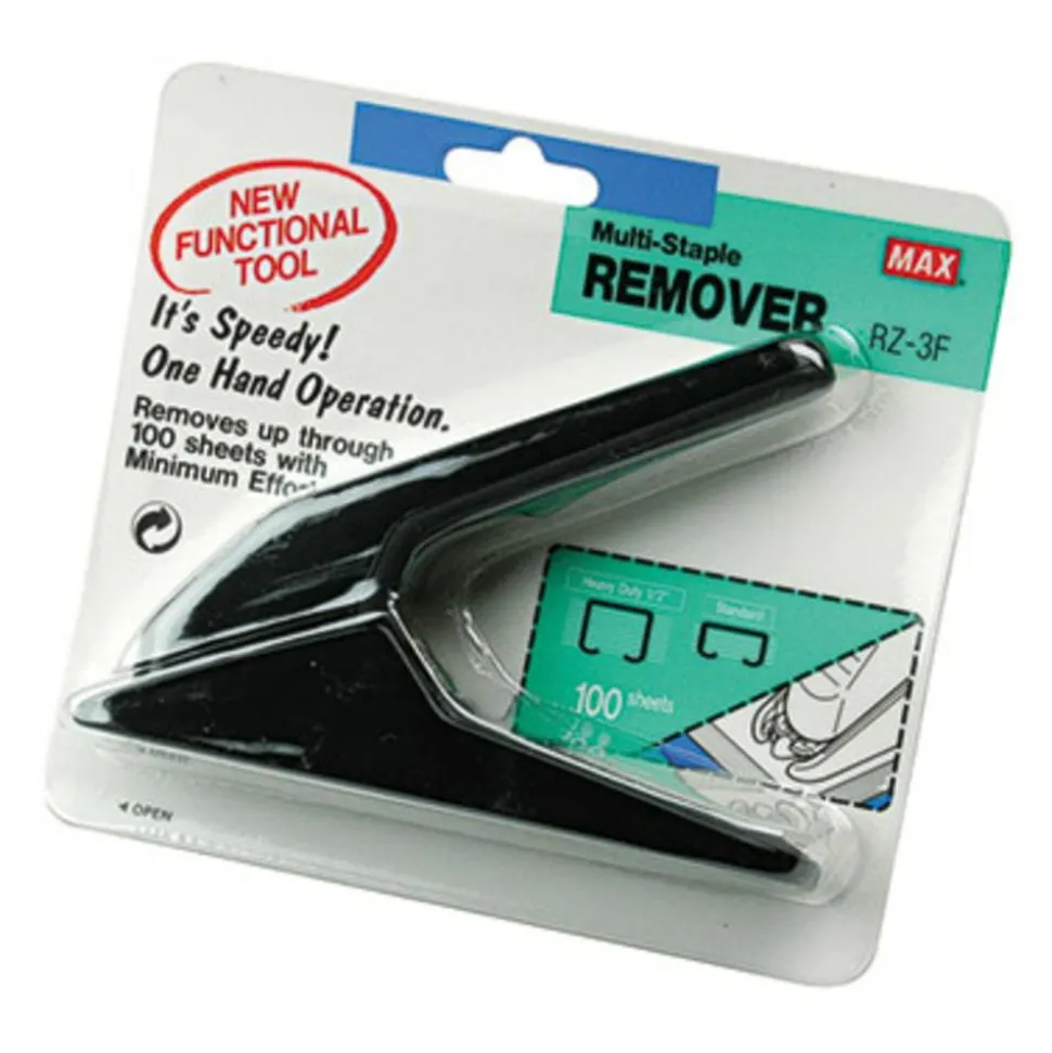 MAX Heavy-Duty Staple Remover - Black - 1 Each