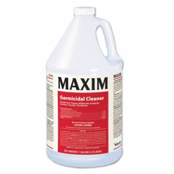 Maxim Germicidal Cleaner, Lemon Scent, 1 gal Bottle, 4/Carton