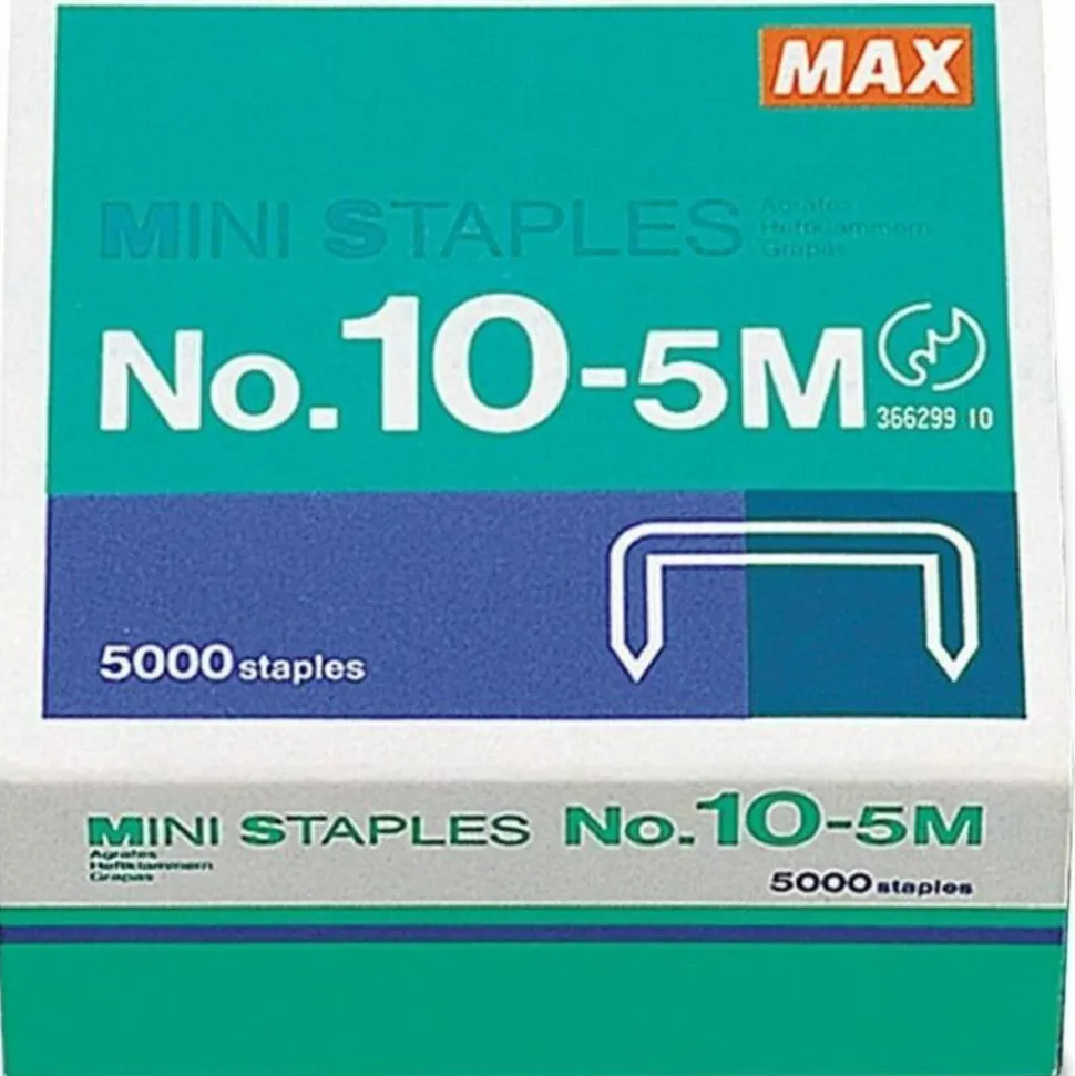 MAX Mini Staples, HD-10DF, 3/8"