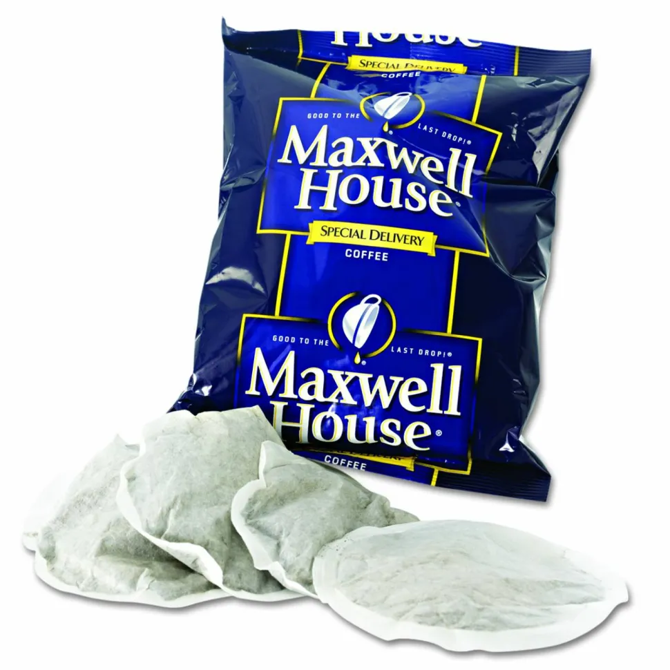 Maxwell House Regular Coffee Filter Packs, Packets Make 6 Cups, 42 Packets/Carton