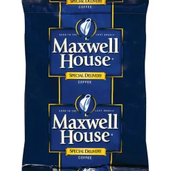Maxwell House Regular Coffee Filter Packs, Packets Make 6 Cups, 42 Packets/Carton